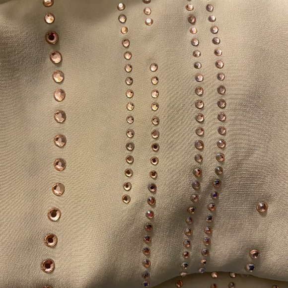 NWT Stella McCartney beige top with pink crystals - Picture 3 of 8